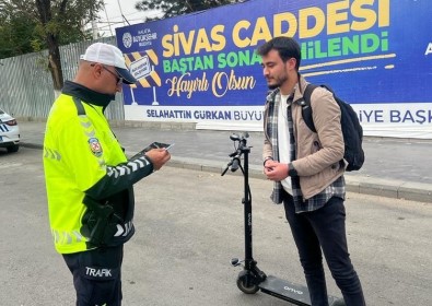 Malatya'da Elektrikli Scooter Denetimi