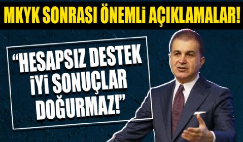 AK Parti Sözcüsü Ömer Çelik MYK gündemine ilişkin açıklamalarda bulundu.