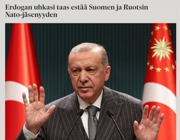 Cumhurbaşkanı Erdoğan'ın NATO mesajı, İsveç ve Finlandiya basınında