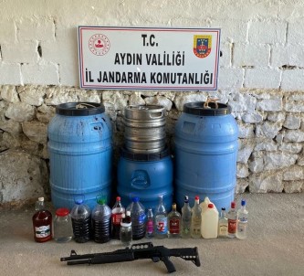Didim'de 500 Litre El Yapimi Içki Ele Geçirildi