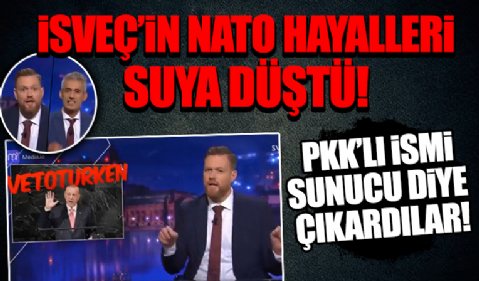 İsveç devlet televizyonunda rezalet: Cumhurbaşkanı Erdoğan'a hakaretler yağdırıp PKK'lı ismi 'sunucu' diye çıkardılar