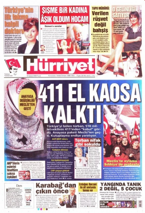 Geçmişte başörtüsü serbestisine karşı çıkıp AYM'ye başvuran Kılıçdaroğlu'nun, ikiyüzlü siyaseti! İşte 2008 yılı manşetleri