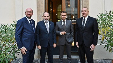 Aliyev, Paşinyan, Macron ve Michel'dan dörtlü görüşme...