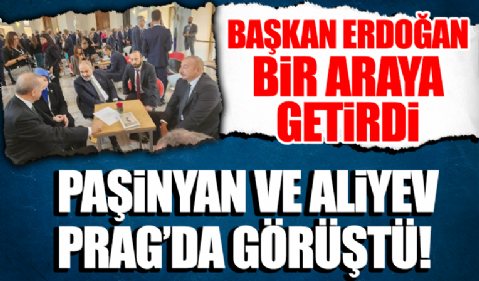 Cumhurbaşkanı Erdoğan Paşinyan ve Aliyev'i bir araya getirdi