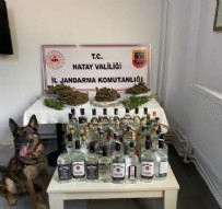 Hatay'da evinde esrar ve sahte içki bulunan zanlı gözaltına alındı