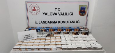 Yalova'da Jandarmadan Kaçak Sigara Operasyonu