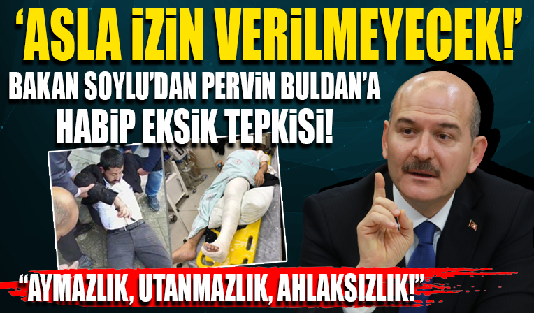 İçişleri Bakanı Soylu'dan Pervin Buldan'a Habip Eksik tepkisi: Asla izin verilmeyecek