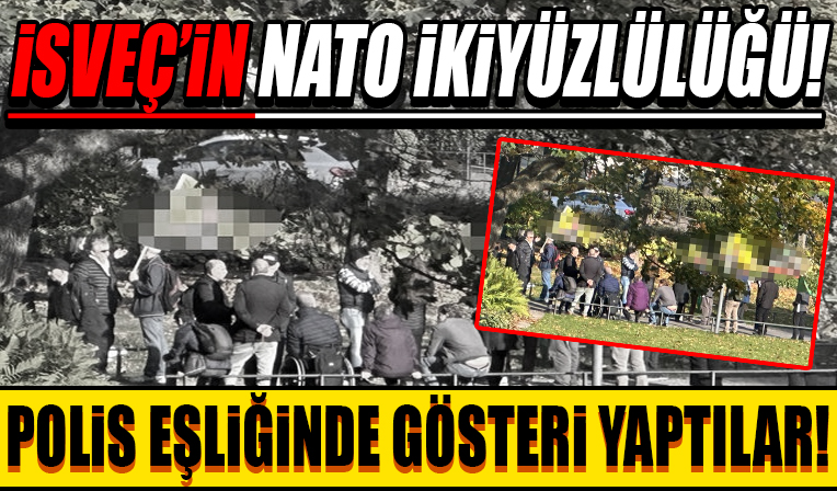 İsveç'in NATO iki yüzlülüğü! Stockholm'de terör örgütü YPG/PKK yandaşları polis eşliğinde gösteri yaptı