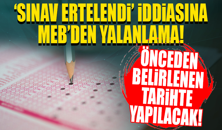 MEB Öğretmenlik Kariyer Basamakları Sınavı'nın ertelendiği iddialarını yalanladı!