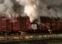 Osmaniye'de Parke Yüklü Vagon Yandi