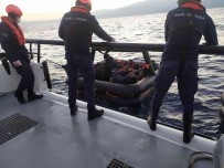 Aydın'da 35 düzensiz göçmen kurtarıldı