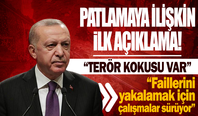 Cumhurbaşkanı Erdoğan: İstiklal Caddesi'ndeki patlamada altı kişi hayatını kaybetti
