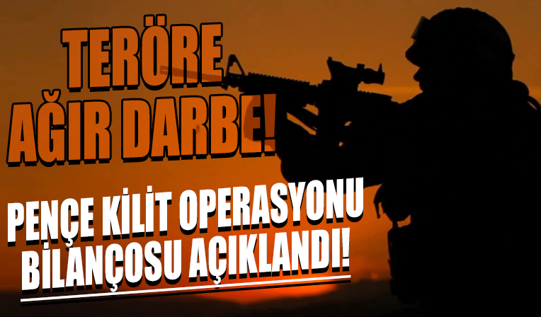 Pençe-Kilit Operasyonu'nda bugüne kadar 455 terörist etkisiz hale getirildi