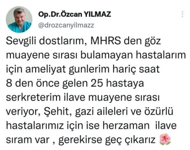 Randevu Sikintisi Çekilen Sinop'ta Doktordan Takdir Toplayan Hareket