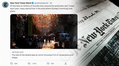 New York Times saldırıyı 'turizm' vurgusuyla servis etti