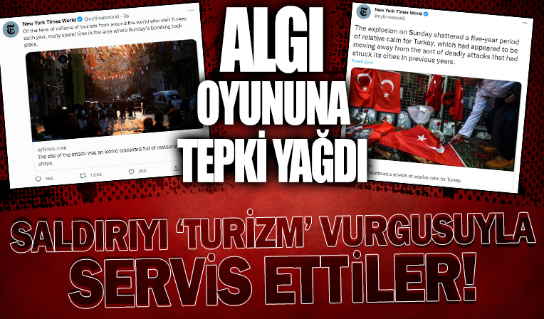 New York Times saldırıyı 'turizm' vurgusuyla servis etti