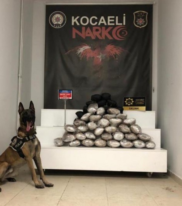 Kocaeli’de, şüpheli araç uyuşturucu deposu çıktı