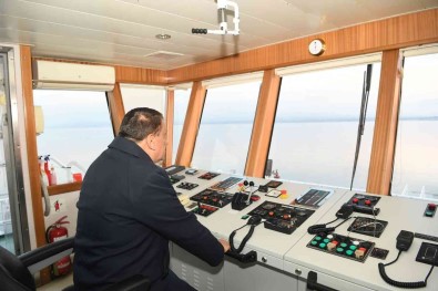 Baskan Gürkan'dan Feribot Denetimi