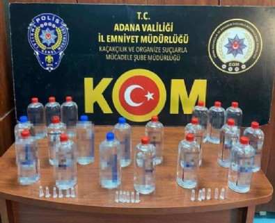 Adana'da 660 litre sahte içki ele geçirildi