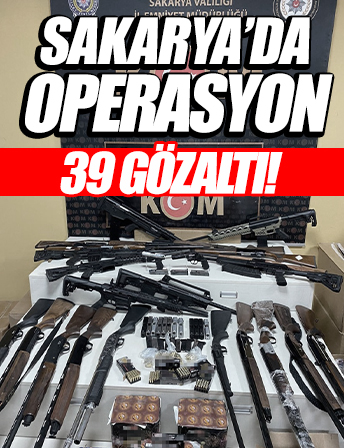 Sakarya'da kaçakçılık operasyonu: 39 gözaltı