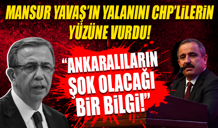 Sinan Burhan 'Ankaralıların şok olacağı bir bilgi' diyerek Mansur Yavaş'ın yalanını CHP'lilerin yüzüne vurdu!