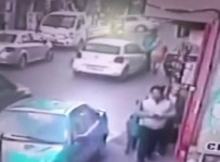 Atasehir'de Panik Yapan Sürücü Yol Ortasinda Yürüyen Yayaya Çarpti