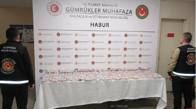 Habur Sınır Kapısı'nda 395 elektronik nargile ele geçirildi