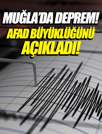 Muğla'da korkutan deprem