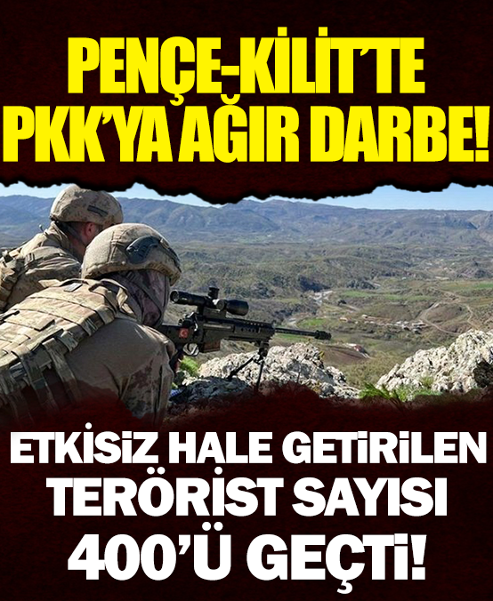 Pençe-Kilit Operasyonu'nda 400'den fazla terörist etkisiz hale getirildi