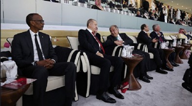 Cumhurbaşkanı Erdoğan 2022 FIFA Dünya Kupası açılış törenine katıldı! Maçı dünya liderleri ile birlikte izledi...