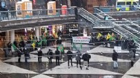 İsveç'te Pençe-Kılıç Hava Harekatı'nı protesto edip paçavralara sarıldılar! 'Operasyonu durdurun'