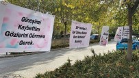 (Özel) Bursa'da Esine Kendisini Affettirmek Için Çalistigi Marketin Karsisina Pankart Asti