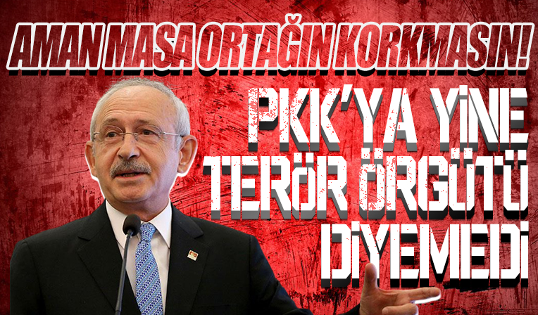 CHP Genel Başkanı Kılıçdaroğlu yine terör örgütü PKK diyemedi!