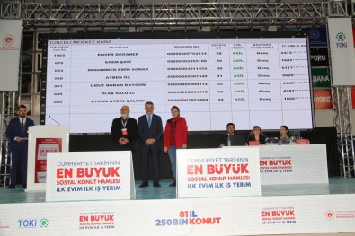 Tunceli'de Yaptirilacak 250 Konut Için Kura Çekimi Gerçeklestirildi