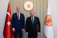 TBMM Baskani Sentop, Norveç'in Ankara Büyükelçisi Erling Skjonsberg'i Meclis'te Kabul Etti