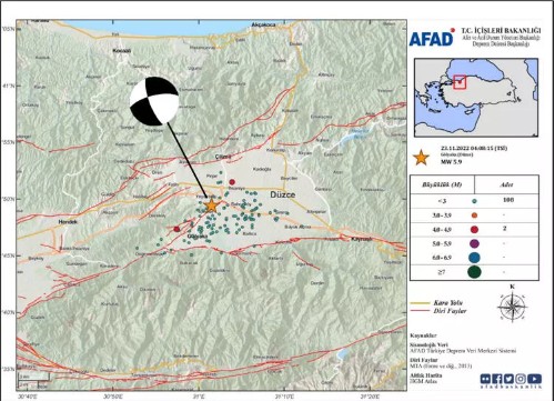 AFAD, Düzce depreminin ön değerlendirme raporunu yayımladı!