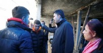Bakan Kurum, Düzce'de hasar gören evlerde incelemelerde bulundu