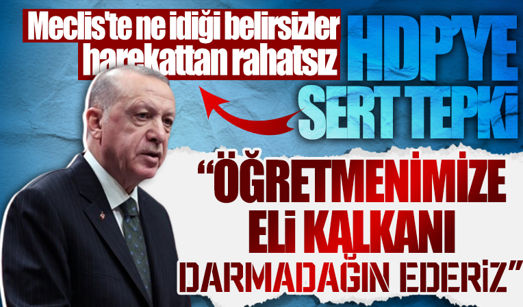 Başkan Erdoğan'dan HDP'ye sert tepki: 