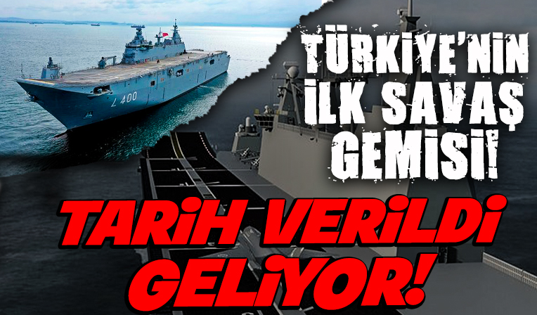 Türkiye’nin ilk savaş gemisi! Cumhurbaşkanı Yardımcısı Fuat Oktay tarih verdi: Geliyor