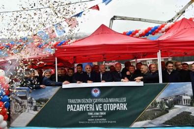 'Düzköy Pazaryeri Ve Otopark Projesi'nin Temeli Törenle Atildi