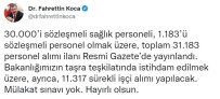 Bakan Koca Müjdeyi Verdi
