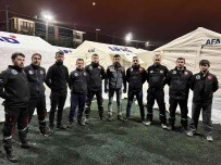 Çadir Kurarak Destek Oldular