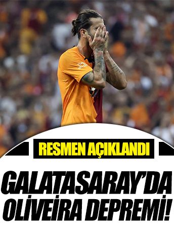 Galatasaray'a Sergio Oliveira'dan kötü haber