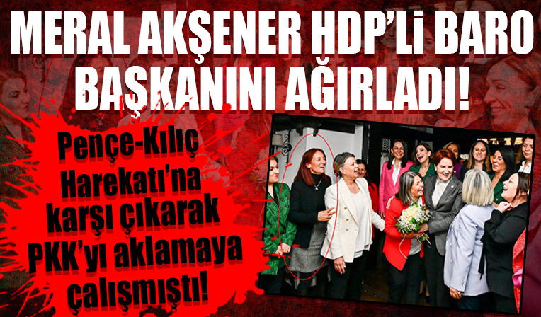Pençe-Kılıç Harekatı'na karşı çıkmıştı! Meral Akşener HDP'li baro başkanı Fatma Kalsen'i ağırladı!
