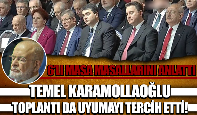 Temel Karamollaoğlu toplantıda uyudu