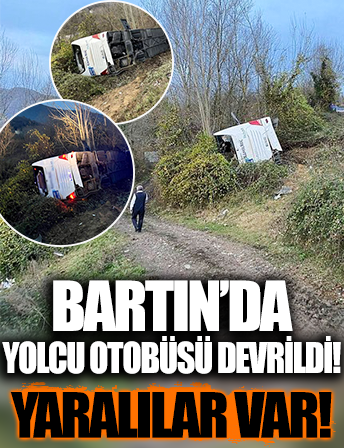 Bartın'da yolcu otobüsü devrildi: 39 yaralı