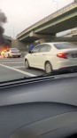 Lüks Araç Trafikte Alev Alev Yandi