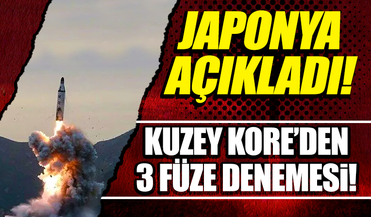 Kuzey Kore'den yeni füze denemeleri: Japonya'dan açıklama geldi
