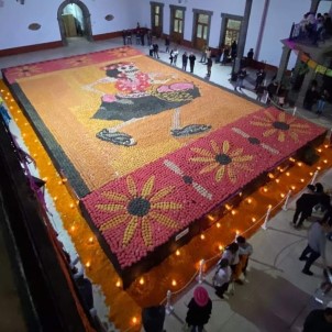 Meksika'da Renkli Ekmekten Yapilan Mozaik Resim Guinness Rekorlar Kitabi'na Girdi