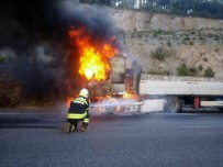 Mugla'da TIR Yangini